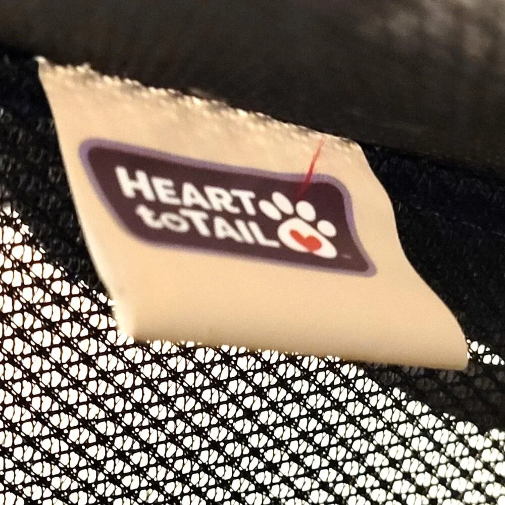 Heart to Tail Foldable Pet Playpen Zippered Mesh Top Navy & White Indoor/Outdoor - Picture 9 of 10